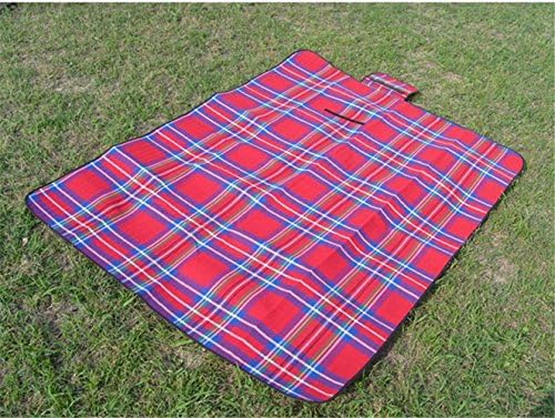 RFVBNM Outdoor camping Oxford cloth picnic mat spring tour picnic mat thick waterproof portable folding tent mat,red 200*150cm