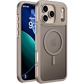 Buff iPhone 17 Pro Max Kablosuz Şarj Uyumlu Air Bumper Kılıf, Darbe &Ouml;nleyici, Tam Koruma (Altın Rengi)