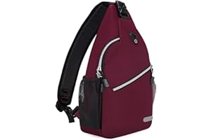 MOSISO Sacoche Bandouliere Hommes Sacoche Bandoulière Femme Sac Poitrine Sacs à Dos Porté Travers en Polyester Hydrofuge