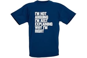 loltops I'm Not Arguing I'm Just Explaining Why I'm Right Novelty T-Shirt Stocking Fillers, Teenage Boys Gifts for Kids Teens