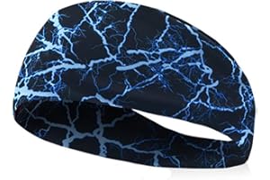 BXT Stretchy Headband, Unisex Soft Sweat Band Hair Band Head Strap Scarf Wrap Bandana for Running Fitness Yoga Cycling GYM Basketball Under Helmet Liner Sports Headwear, Quickly Dry, Ultra Slim