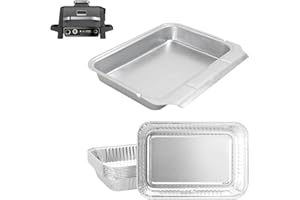 WEBROIL Grease Tray for Ninja Woodfire OG700 OG800 OG900 SER Outdoor Grill Drip Pan,Stainless Steel Catch Pan Accessories for Ninja 7-1 Woodfire Outdoor Grill and Smoker,with 10 Pack Aluminum Foil Liners