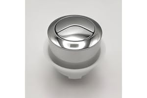DIRECT ONLINE SHOPPING Replacement Toilet Flush Button for Cable Operated Concealed Cistern WC (Bright Chrome)