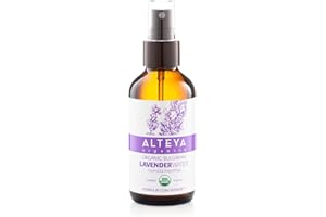 Alteya Organic Eau de Lavande - Vaporisateur 120 ml Bioglass - Certifié 100% bio USDA, vendu directement par le producteur et distillateur Alteya Organics
