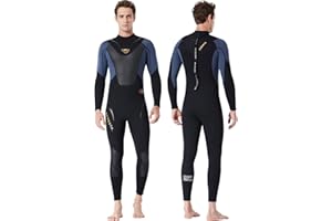 ‎OWNTOP Owntop Herren Damen Ganzkörper 3/2mm Neoprenanzug, Ultra-Stretch Langarm Winter Neoprenanzug, Rückenreißverschluss Erwachsene Neopren Surf- und Tauchanzug