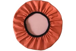 ZZDZW Funda Taburete Redondo Tela Lujosa, Impermeable de Cuero PU para Protector de Silla Fundas para Cojines De Taburete Cubre de Silla Redond Funda Taburete Rodante Regulable Bar