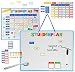 Produktbild alles-meine.de GmbH magnetischer - Stundenplan / Wochenplaner / Memoboard -  BLAU  - abwischbar mit Folienstift - incl. 102 Stück Magnettafeln zum Beschreiben - magnetisch - fü..
