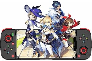 Rianpesn Juego Móvil Inalámbrico para iOS | Bluetooth Gamepad Controller | Agarre Juegos Plug and Play, Joystick Gamepad