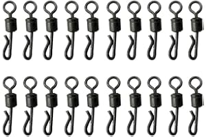 DOMYBESTSHOP Domybest Connecteurs de Pêche Pivotant émerillons de Pêche Connecteur à Pêche Anneaux de Roulement Accessoires de Crochet de Pêche