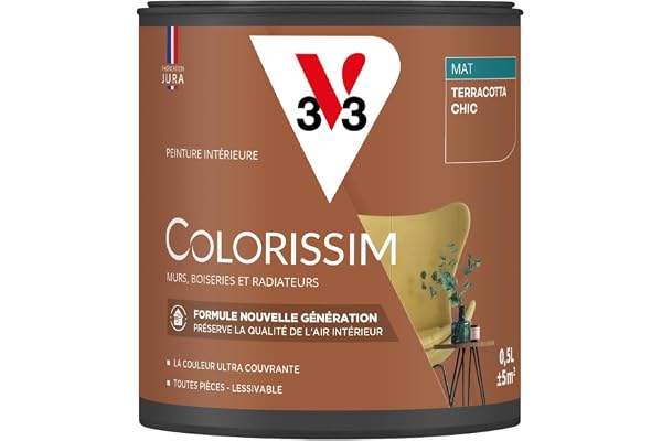 V33 Peinture multi-supports Colorissim® Terracotta chic Mat 0,5L