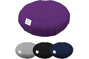 Vivezen - Pouf, zafu, Coussin de méditation, Yoga - Rond - 38 x 38 x 13 cm - Plusieurs Coloris