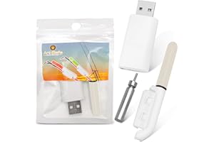 ANI-SAFE - DON'T RISK LESS ANI-Safe Bite Indicating SMART Beach Casting LED Red Green Rechargeable Fishing Rod Tip Light, cod sea Course, Pike, CR425 and USB Charger Green, Glow Stick bite Indicator, Clip on, Removable flashing