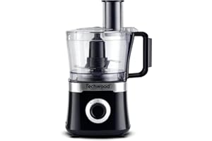 Techwood Robot multifunción TRO-6856, 800 W, Acero Inoxidable, 2 Velocidades, Negro