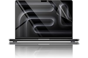 MASIBLOOM 2 Pcs High-Defenition Screen Protector for MacBook Pro 16" Inches with M3 Max/Pro Chip Released in 2023 & Touch ID Anti Scratch Protector Skin (Clear)