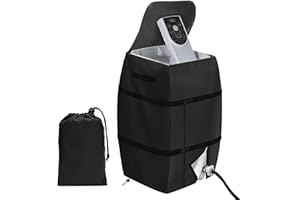 DAWRIS Hot Tub Cover with Zipper Opening - Spa Heater, Waterproof, Dustproof & Insulated Pump Cover for Outdoor Travel Bathtub, Pools & Inflatable Bathtubs (Black) by Lazy Spa