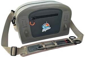 Lazy Lures Waterproof Fishing Tackle Bag with Hip/Waist Pads and Straps Sea Carp Pike Fishing