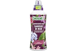 GESAL Nutrimento con Sangue di Bue, Per Piante Verdi e da Fiore, Effetto Rinverdente e Fioriture Intense, 750 ml