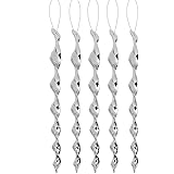 Novelfun 30CM Bird Repellent Reflective Scare Rods Ornamental Spiral Deterrent Device - Scare and Frighten Pigeons, Seagulls,