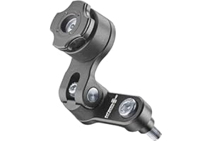 Interphone - QUIKLOX Modular System - Motorrad Handyhalter - Quiklox Anschluss für Motorrad Riser (Lenkerklemme) - Einstellbar 360° horizontal 90° vertikal - Schnellverschlusshaken