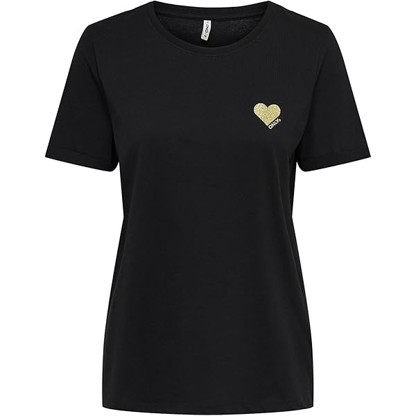 ONLY Top Manica Corta Donna - Maglietta Semplice, Scollo Rotondo, 94% Poliestere 6% Elastan - Foto 4