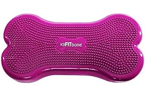 Ball Dynamics K9 Fitbone - Disco di equilibrio a forma di osso per cani, Rosa (Razzleberry), 58 x 29 x 10 cm, 1 Pezzo