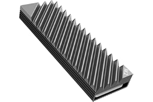 TZMRIT M.2 2280 SSD Kühler,M.2 2280 SSD Heatsink,Aluminium M.2 Heatsink Kühler with Silicone Thermal Pad for PC/PS5,Grau