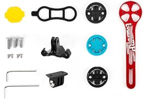 KMRDND Supporto per bicicletta da corsa per Garmin Edge 130, 530, 540, 800, 830, 840, 1000, 1030, 1040 Plus, Edge Explore 2 and Wahoo Elemnt Roam/Bolt v2/Mini computer da bicicletta