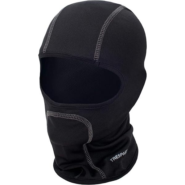 Cagoule Sport Multifonction Cagoule Ski Ezweiji - Masque Facial Silicone - Respirant - Trous Lunettes - Pour Moto, Vélo, Sports D'hiver - Noir Protection Uv Visage