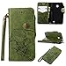 Produktbild ARTLU® Nokia Microsoft Lumia 630 / N630 Hülle, Retro Rosen Flip-Case PU Leder Handytasche - Praktisches Design mit Magnetverschluss Standfunktion Brieftasche und Karten Slot Hochwertige Wallet Etui /Lederhülle / Handy Schutzhülle / Bookstyle Cover-Grün