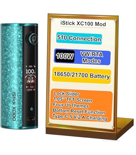 ELEAF iStick XC100 Kit 100W Cigarette Électronique with MELO X 5ml Tank  Dual Mesh EC Coils sans Nicotine sans Tobac Argent : Amazon.fr: High-Tech