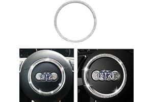 GENERIC Steering wheel logo Bling Accessories Decorative frame Fit for Audi A1 A2 A3 A4 A5 A6 Q2 Q3 Q5 Q7 TT S series RS series Applique wreath (Type B)