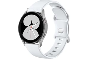 Mastten Silikon Armband kompatibel mit Samsung Samsung Galaxy Watch 4/Watch 5/Watch 6 40mm 44mm, 20mm Sport Band Doppelloch-Schnalle Armbänder für Galaxy Watch Active 2 40mm 44mm