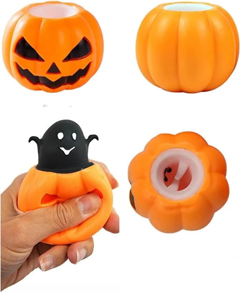 MİNGODAN Balkabağı Sıkmalı Stres Oyuncağı, Yumuşak Squishy, 3+ Yaş