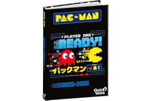 QUO VADIS - Agenda scolaire - 2025-2026 - Eurotextagenda - Journalier - Multilingue - Pac man - Multicolore - 12 mois de août à juillet - 12x17 cm