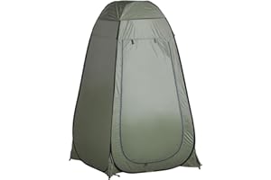 Outsunny Carpa Vestidor Plegable Tienda para Ducha Portátil con Funda para Playa y Montaña 120x120x190 cm
