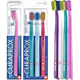 Curaprox CS 5460 yetişkinler i&ccedil;in ekstra yumuşak diş fır&ccedil;aları, hassas diş etine dayanıklı, ultra ince filamentler ve kompakt