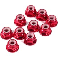 Sechskant-selbstsichernde Muttern, 10 Stück, M3-Mutter, CNC-Aluminium, Flansch, Nylon, selbstsichernde Metallmuttern…