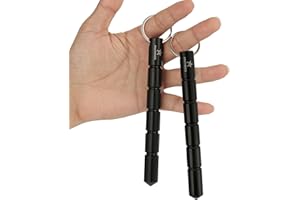 AMATHINGS Kubotan breloczek do kluczy do samoobrony z ergonomicznym uchwytem – broń do samoobrony legalna, dla kobiet, broń obrony dla kobiet, mała broń