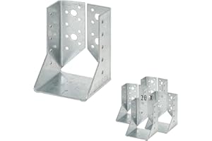 siwitec Balkenschuh Typ B 60 x 100 mm, sendzimir verzinkt, 20 Stück mit CE-Kennzeichnung