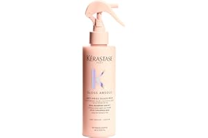 KÉRASTASE Gloss Absolu - Anti-Frizz Glaze Milk - Spray Disciplinant tout-en-1 - Acide Hyaluronique, Acide Glycolique et Rose Sauvage - Cheveux Longs et Sujets aux Frisottis