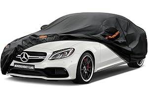 Kayme Telo Copriauto da Esterno, Compatibile con Mercedes Classe C Berlina W204/W205/W206/C180/C200/C220 (2007-2024), Copertura a 7 Starti per Impermeabile Anti UV Anti Vento Telo Copri con Cerniera