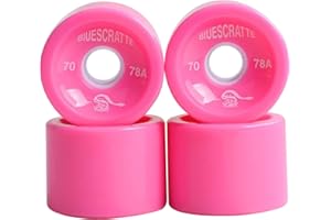 Perfeclan 4 unids/Pack 70mm Longboard PU Rueda de Skateboard 78A dureza Ruedas Crucero de ABEC-9 rodamientos Cubierta Exterior