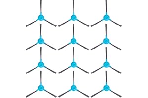 MIRTUX Zestaw 12 szczotek bocznych do Conga 1290 i 1390 pakiet akcesoriów zamiennych do robota odkurzacz Conga ze szczotkami bocznymi