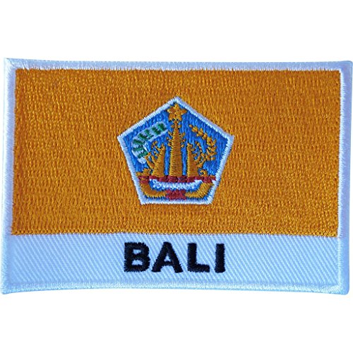 Bali bandera parche sew en gamuza chaqueta Jeans camisa bolsa bordado Indonesia Badge