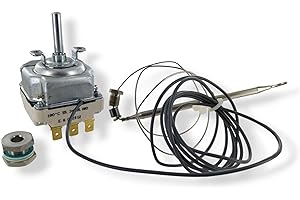DL-pro Termostato 95–180 °C con pressacavo M9x1 – compatibile con EGO 55.34035.080 – ricambio per friggitrici professionali