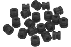 QUARKZMAN RC vibrationsdämpning gummibollar RC gummibollar för RC F4 F7 flygregulator Gimbal M2 x 4 mm stötdämpning bollar RC modeller knåp drönare tillbehör (svart) förpackning med 20