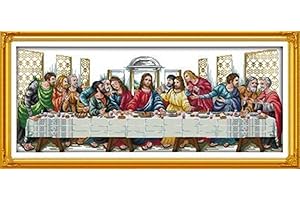 Cleana Arts stampato kit punto croce, l' ultima cena, 11 ct 94 cm × 42 cm