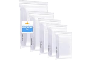 TK GRUPPE TIMO KLINGLER 500 x woreczki strunowe zamykane, przezroczyste, wodoodporne, odporne na rozdarcia, torebki plastikowe, małe i duże