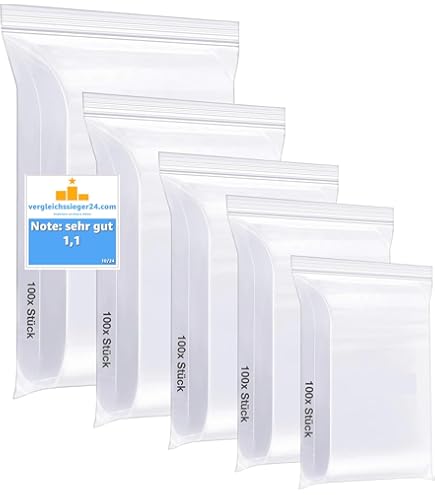 12 XXL Zip-Beutel 60x80cm - Perfekt Für Kleidung & Bettwäsche