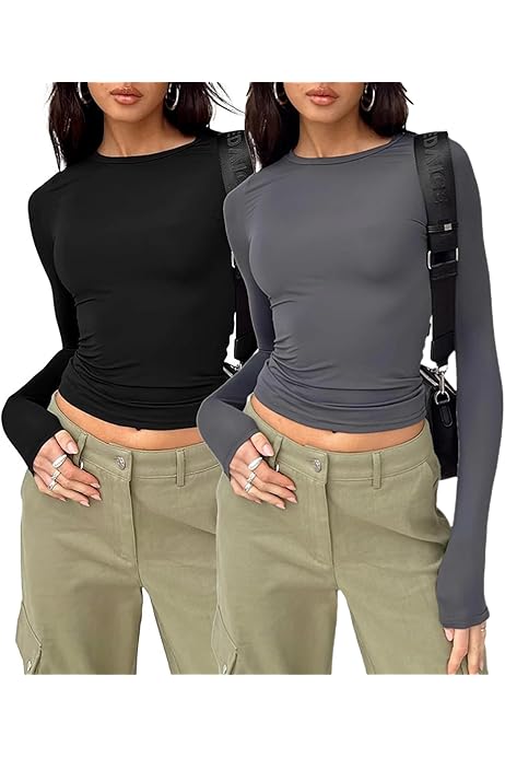 EMOTTOS Y2K Netshirt Voor Dames Doorzichtige Crop Top Met